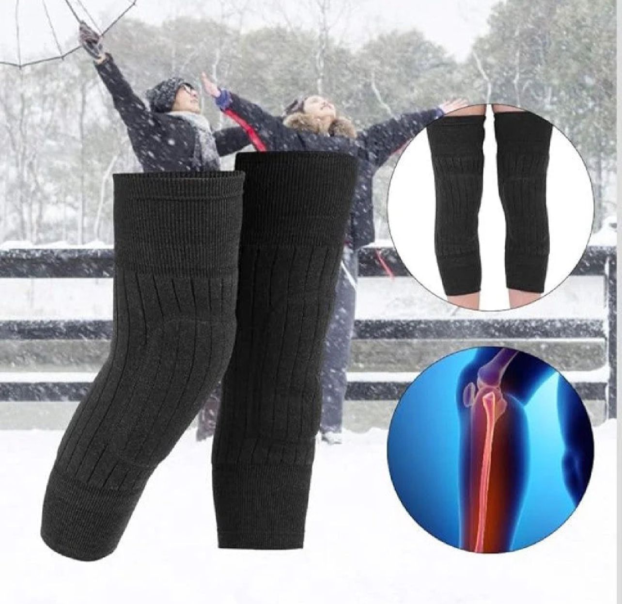 Knee Warmer – Woolen Blend Thermal Leg Warmers (Pair) - Beauty Basket