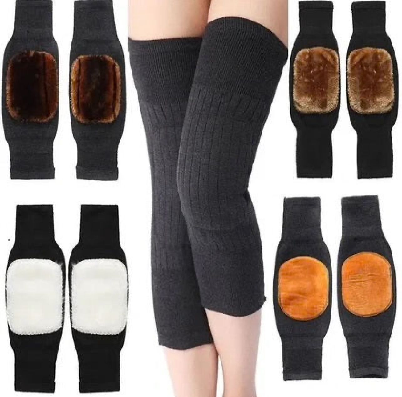 Knee Warmer – Woolen Blend Thermal Leg Warmers (Pair) - Beauty Basket