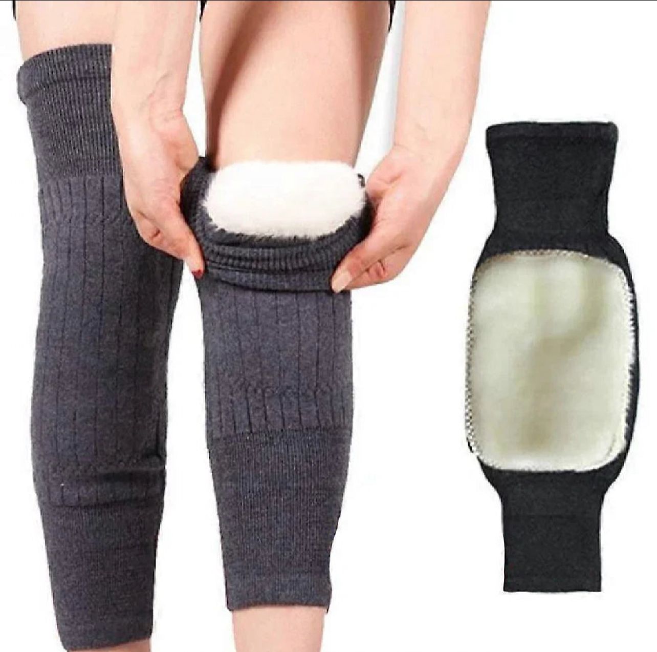 Knee Warmer – Woolen Blend Thermal Leg Warmers (Pair) - Beauty Basket